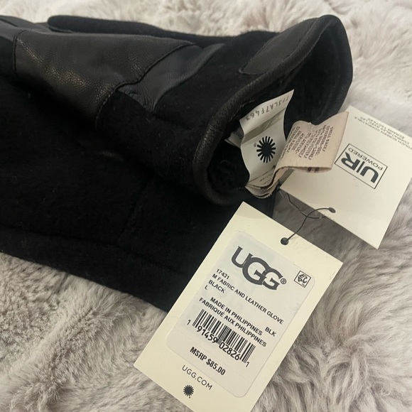 Ugg Mens Fabric And Leather Globe Size L - Picture 5 of 6